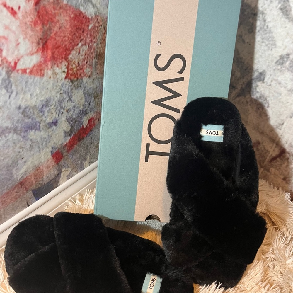 TOMS Womens Susie Slipper Black